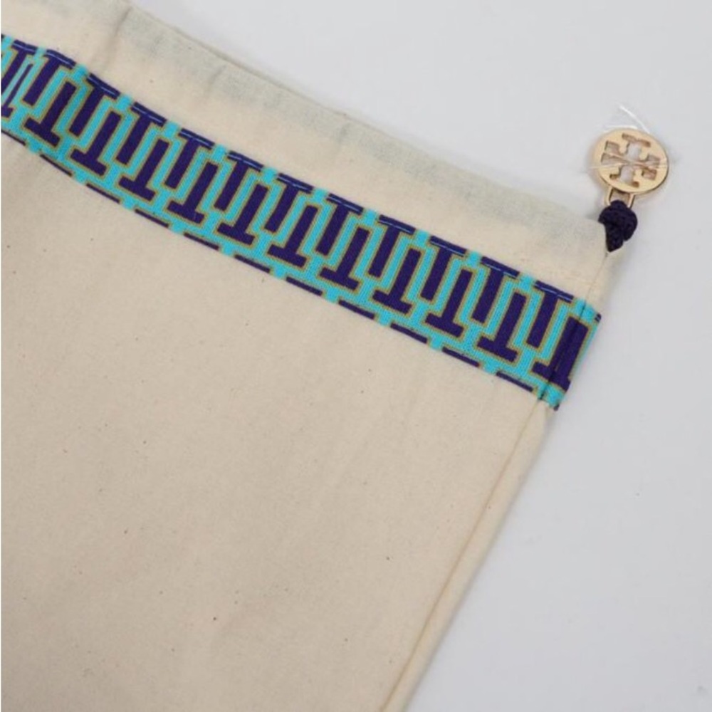 NEW Tory Burch Dust Bag Purse Shoe Travel Storage 15"× 12" Drawstring Logo